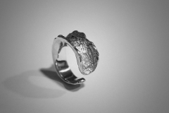 anillo corteza plata