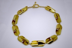 Collar modular banado en oro